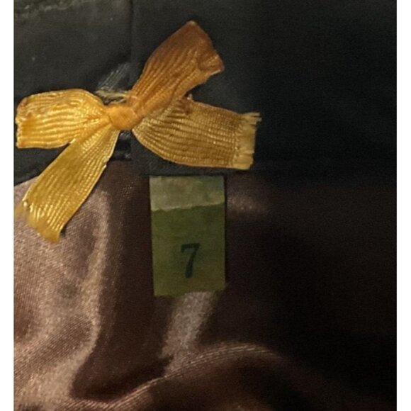 Vintage Green Wool Tyrolean Fedora Hat Sz 7 Feather Pin Braided Rope Accent - Picture 9 of 9